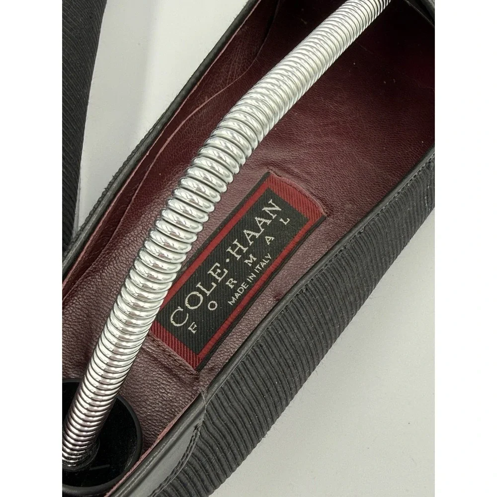 Vintage Cole Haan Formal Venetian Loafers Men's 10.5 M Black Slip On Textured